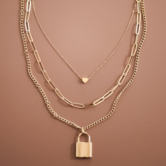 18k Non-tarnish Stainless Steel Chain Necklace - Picture 1 of 2
